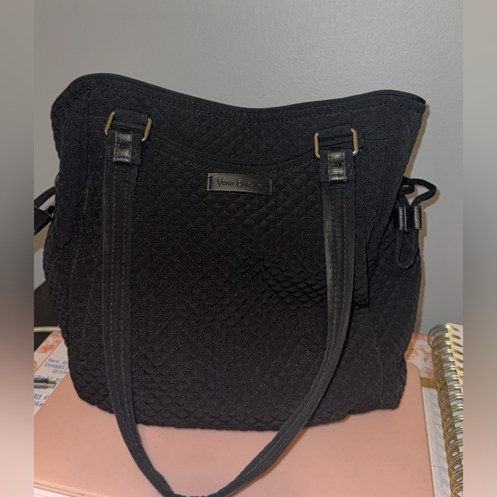 Vera Bradley Black Quilted Shoulder Bag